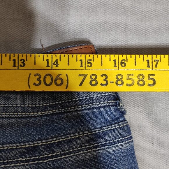 Wallflower jeans women's junior size 13 short denim blue the luscious curvy fit - Picture 8 of 12